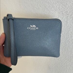 Coach Corner Zip Wristlet